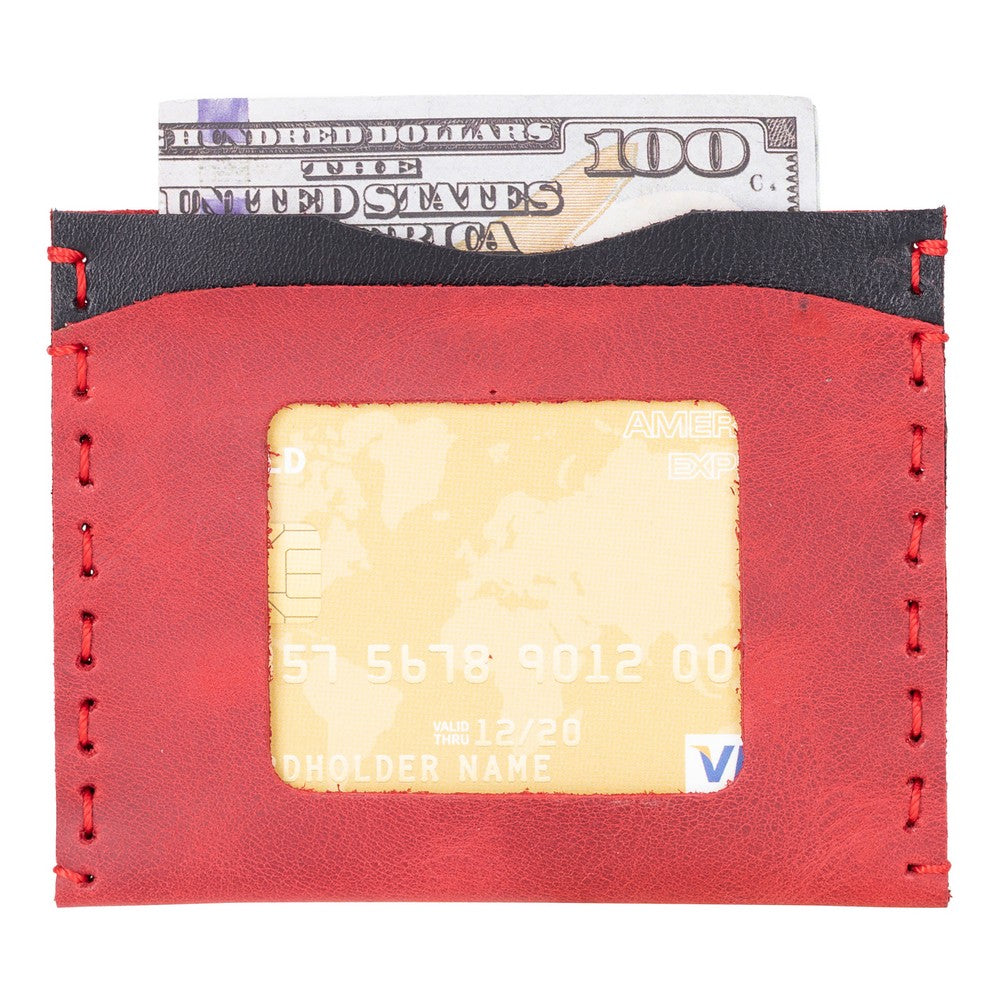 Lumina Leather Card Holder with ID Window