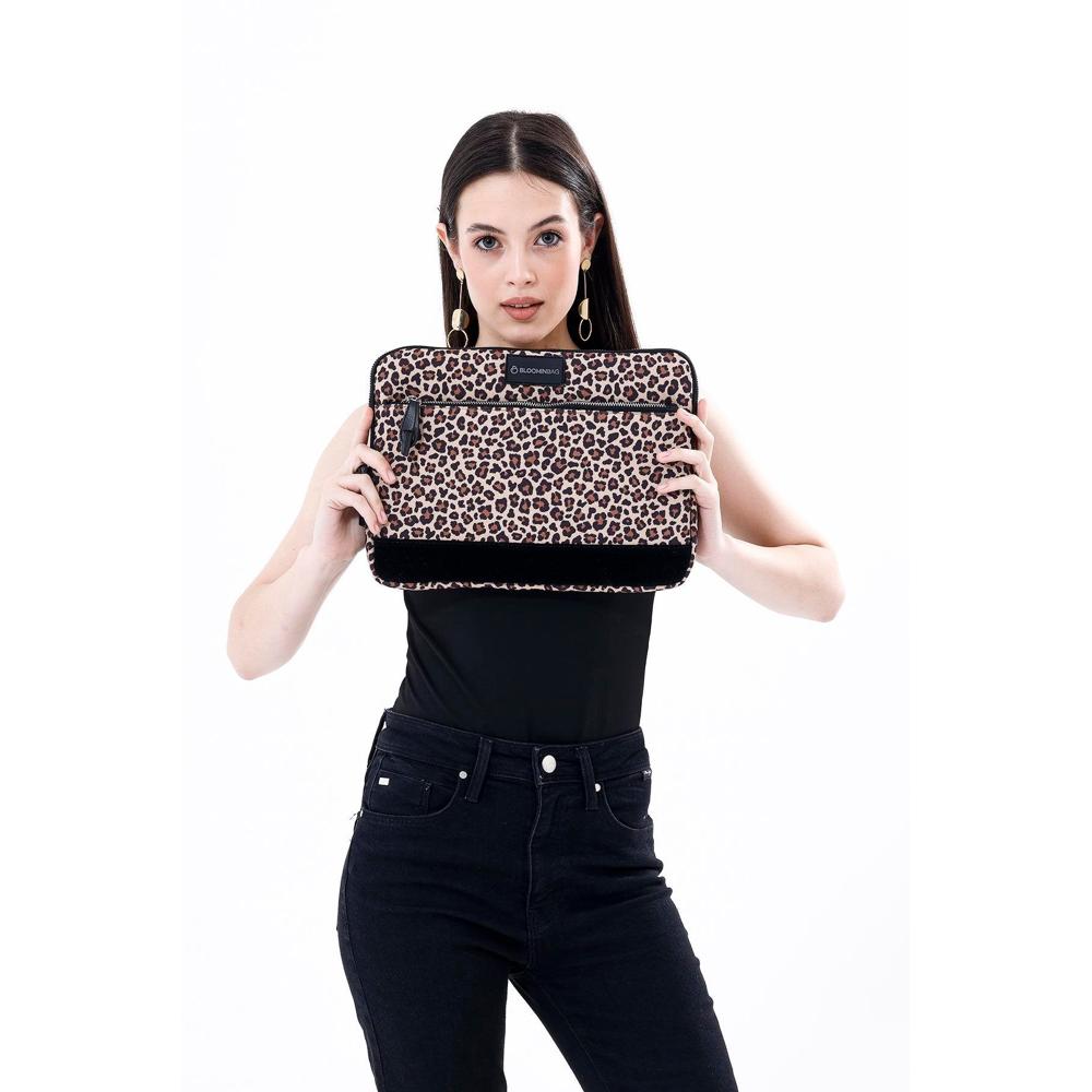 BloominBag Earthy Leopard 15-16 inch Laptop / MacBook Sleeve _4