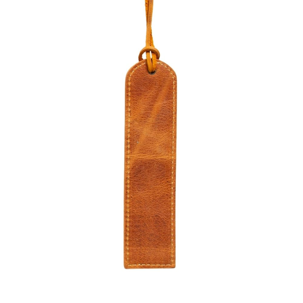 Zelen Stitched Leather Bookmark