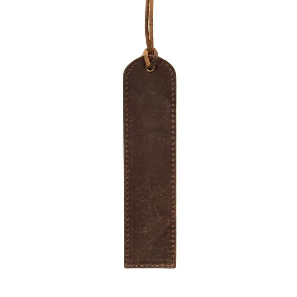 Zelen Stitched Leather Bookmark