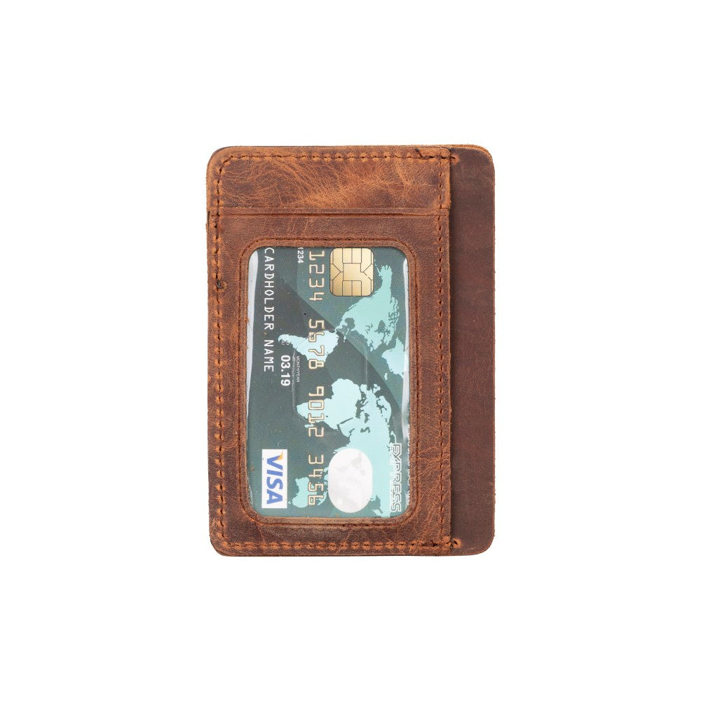 Vista Leather Card Holder with ID Window